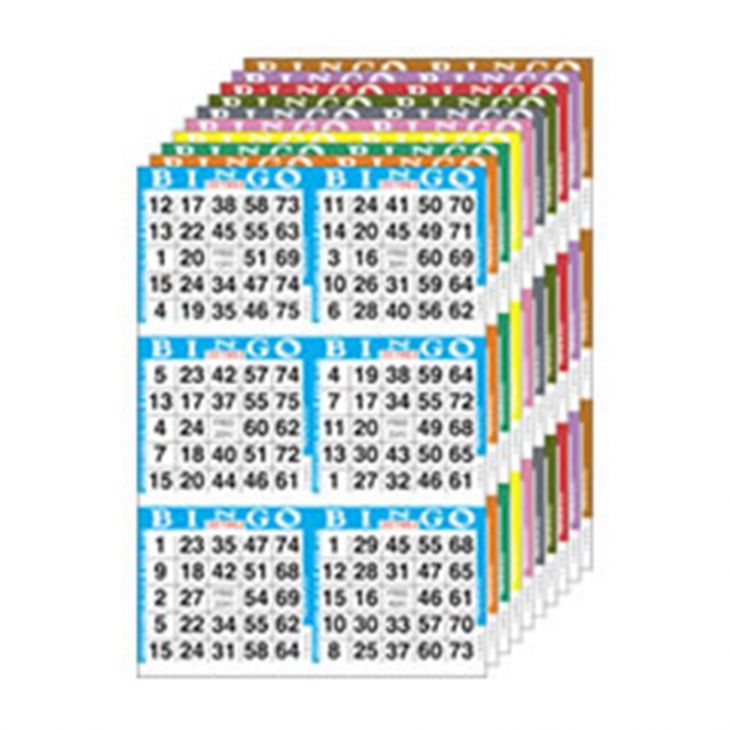 150 Bingo Booklets - 6 On Vertical Ten Sheets per Booklet main image
